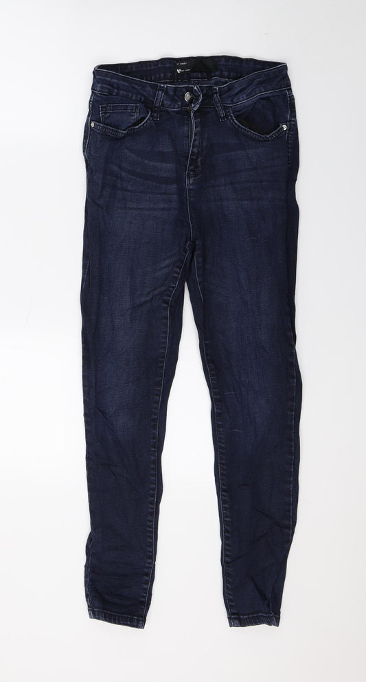 Womens UK Size 27 in Very Regular Fit Skinny Blue Jeans