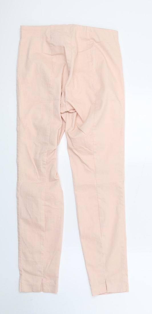 Womens UK Size 12 H&M Regular Fit Jegging Pink Trousers