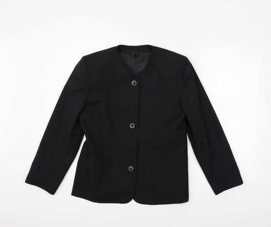 Womens UK Size 12 C&A Black Jacket