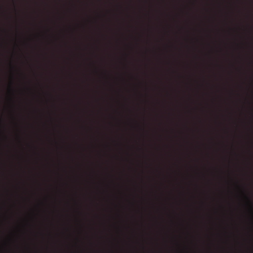 Preston & York Womens Purple Gilet Blazer Size 10