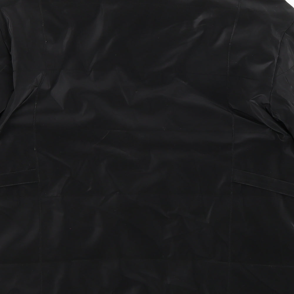 interval Womens Black Biker Coat Size 12