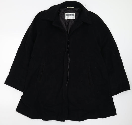 Womens UK Size M Cloud Nine Black Overcoat