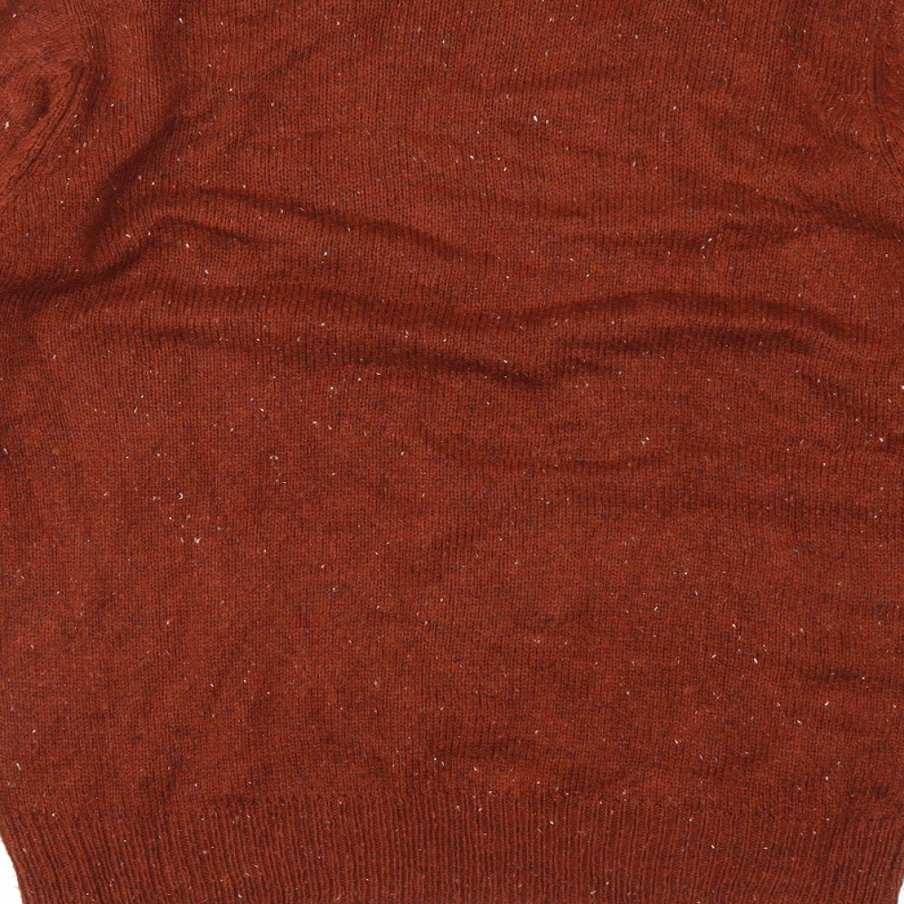 Cedar Wood State Mens Orange Pullover Jumper Size M