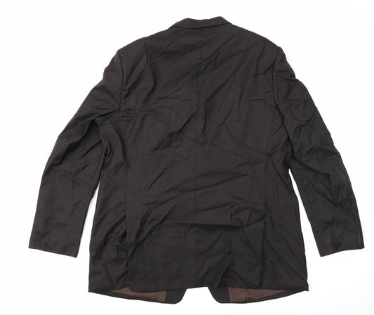 aherne Mens Black Striped  Jacket Blazer Size XL