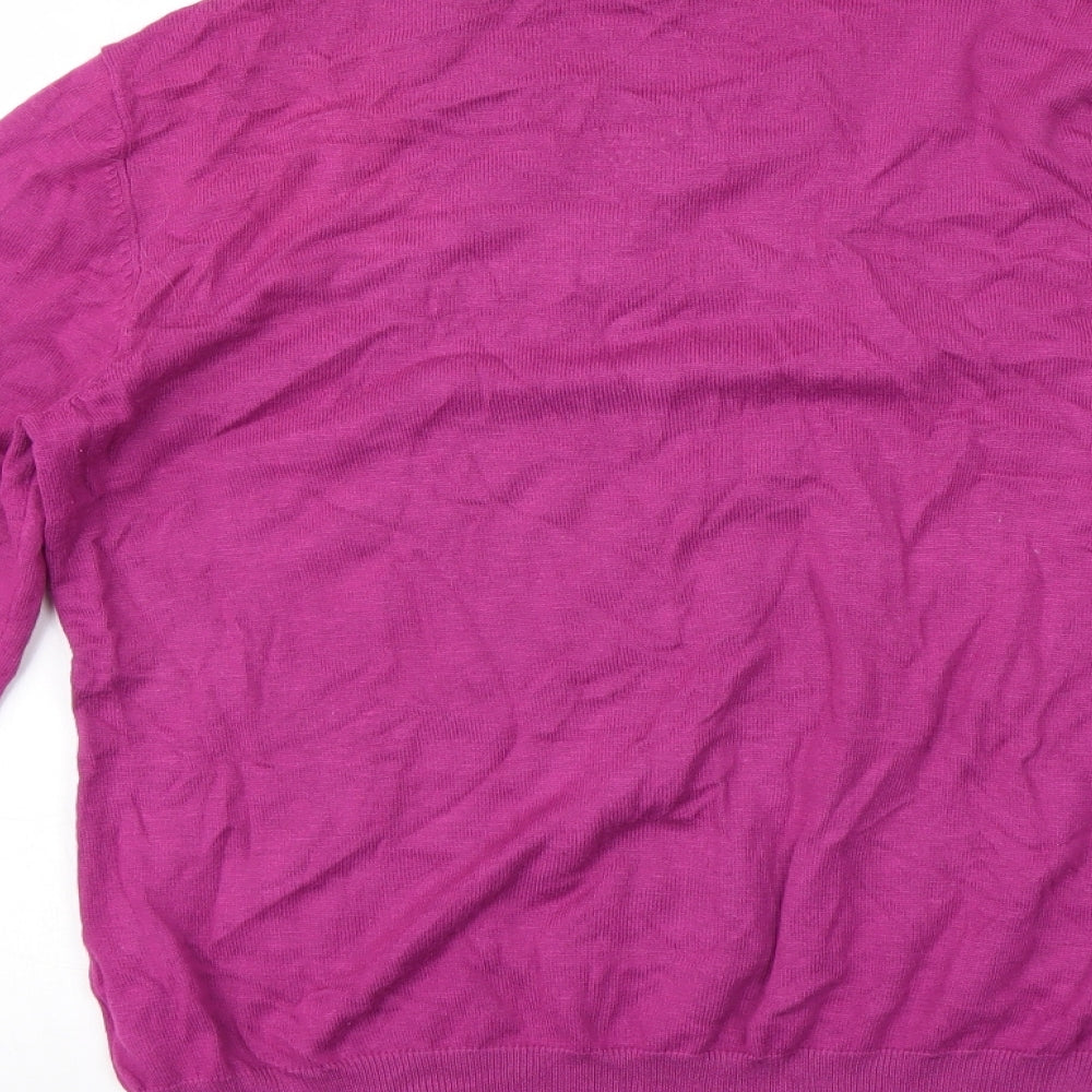 BM Womens Pink Pullover Jumper Size M