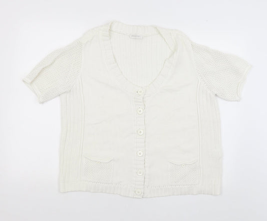 Bonita Womens White Pullover Jumper Size XL