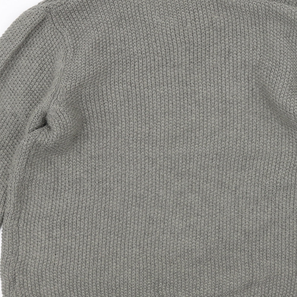 Peacocks Womens Grey Knit Jacket Size M