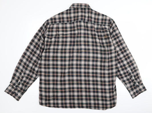 Mens UK Size XL Morgan Black Button-Up Long Sleeve Casual Shirt