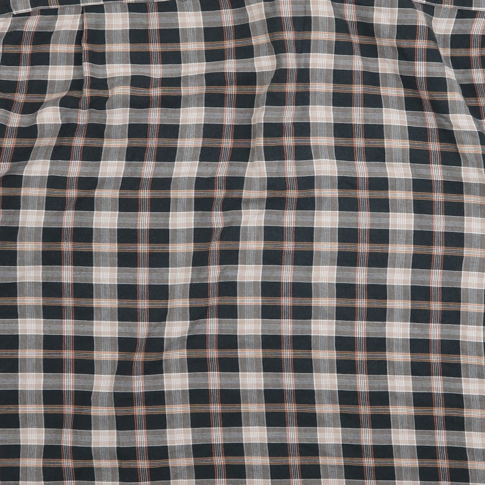Mens UK Size XL Morgan Black Button-Up Long Sleeve Casual Shirt