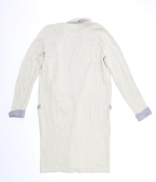 Rick Cardona Womens Beige Knit Cardigan Jumper Size 8