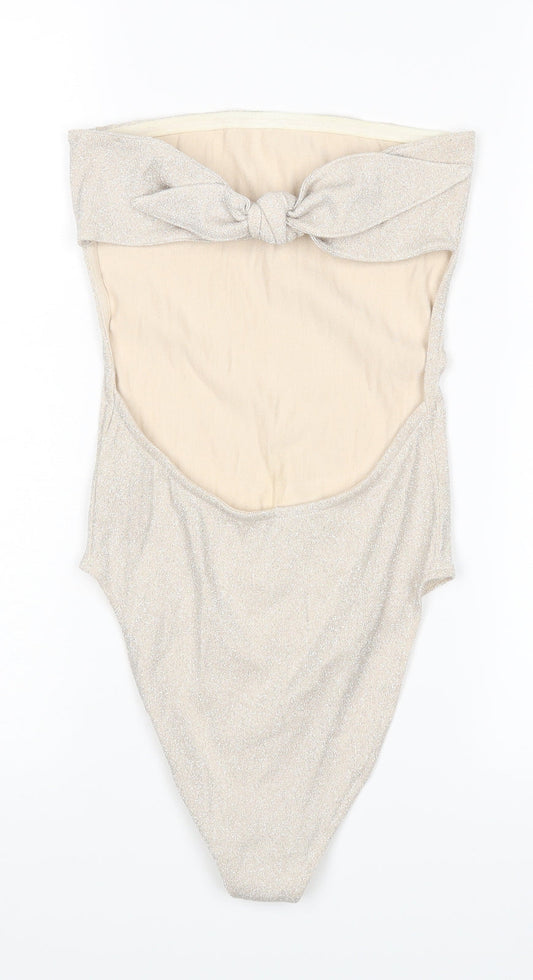 Topshop Womens Beige   Playsuit One-Piece Size 10