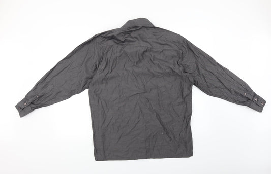 Reid & Taylor Mens Grey Dress Shirt Size 15.5