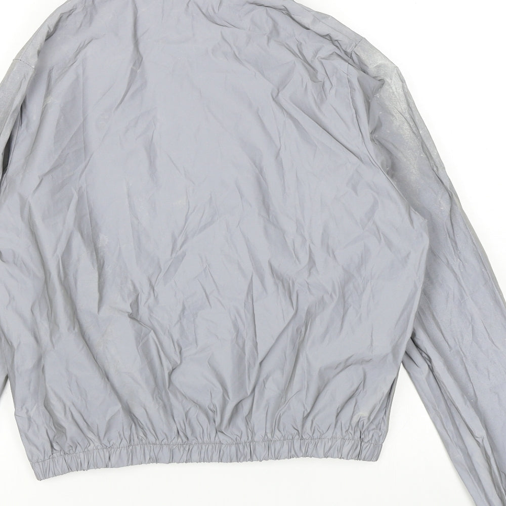 Womens UK Size 2XL Preworn Silver Rain Coat