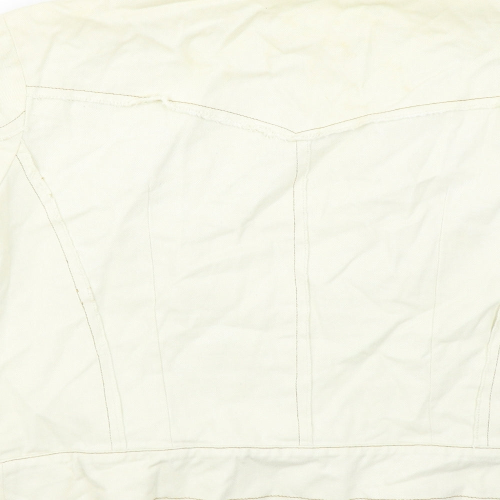 Womens UK Size 14 Preworn White Jacket