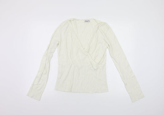 Select Womens White Pullover Jumper Size 16