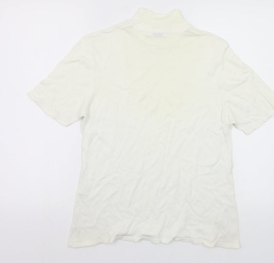 Micha Womens White Pullover Jumper Size L