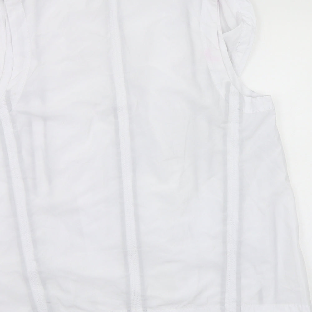 Lounge The Label Womens White Overcoat Poncho Size L