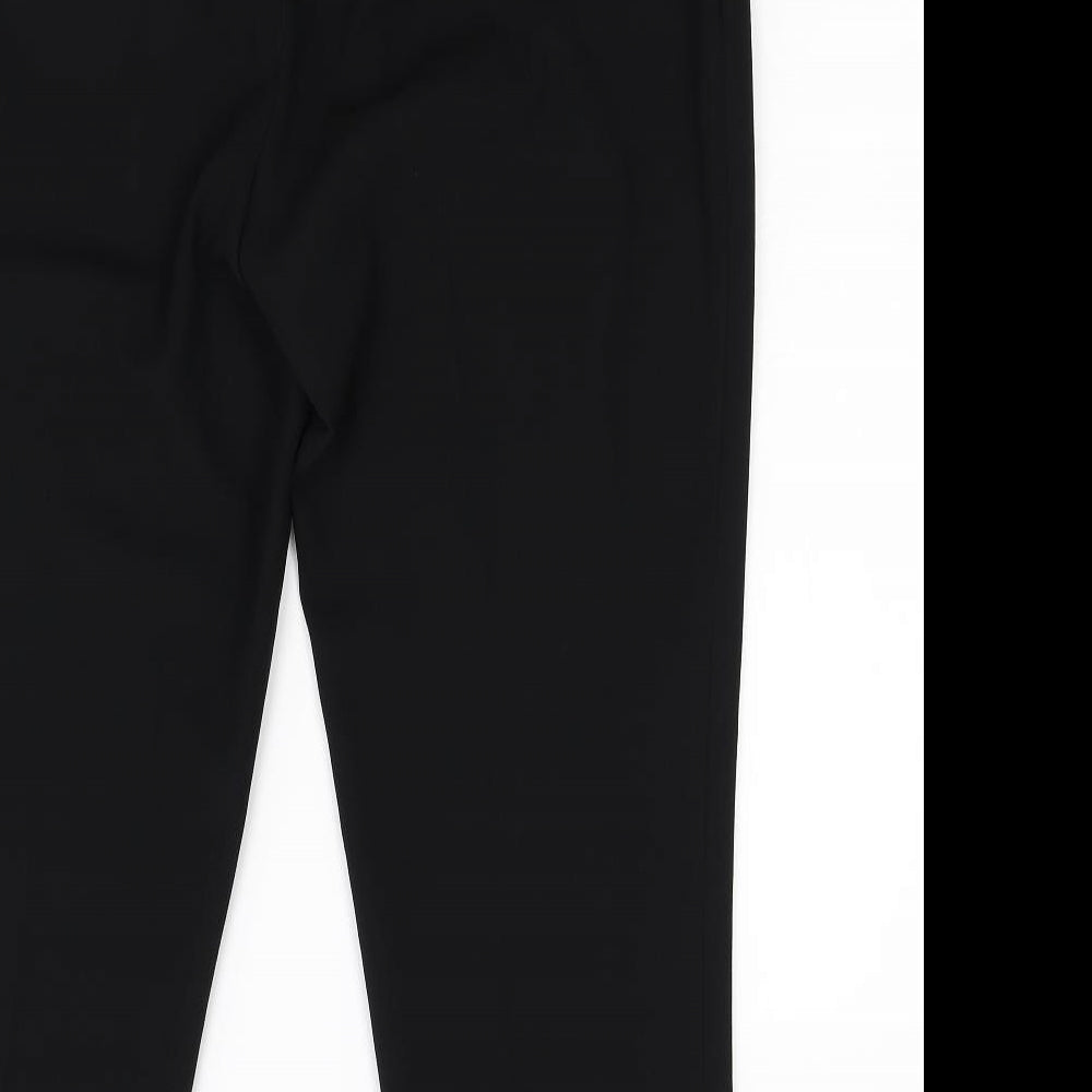 Womens UK Size 10 John Lewis Regular Fit Black Trousers