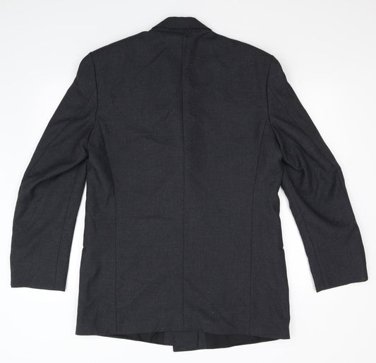Mens UK Size 40 Preworn Big & Tall Black Suit Jacket
