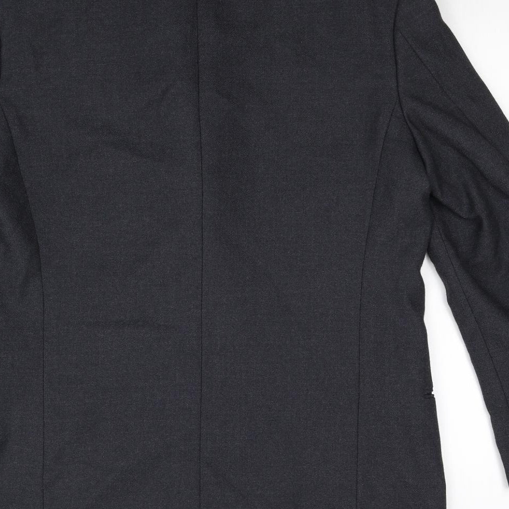 Mens UK Size 40 Preworn Big & Tall Black Suit Jacket