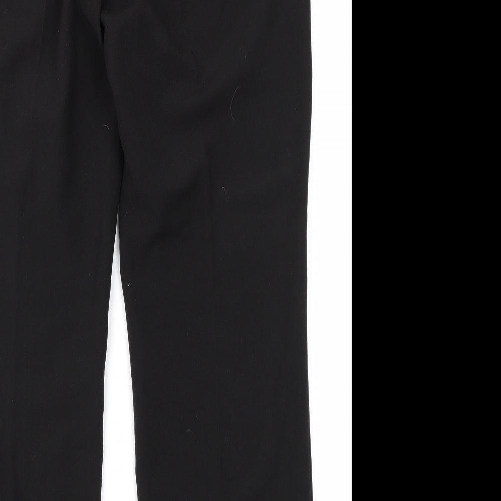Womens UK Size 12 The COllection Regular Fit Black Trousers