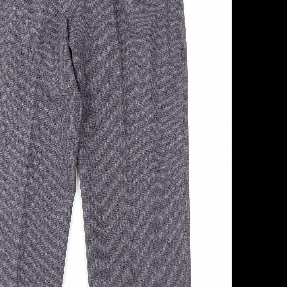 Womens UK Size 10 M&S Regular Fit Blue Trousers