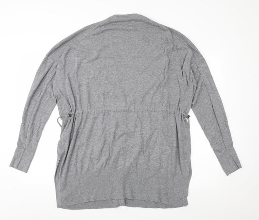Warehouse Womens Grey Knit Cardigan Jumper Size 16