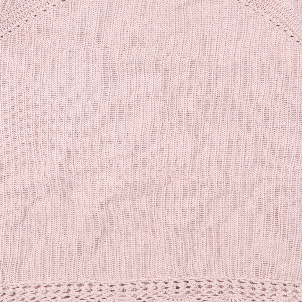 Tu Womens Pink Knit Pullover Jumper Size 12