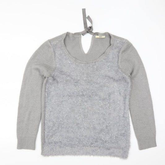 Oasis Womens Grey Pullover Jumper Size L
