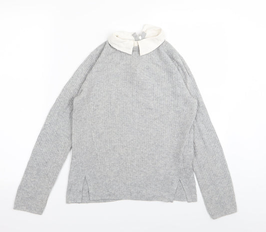 Topshop Womens Grey Pullover Jumper Size 8