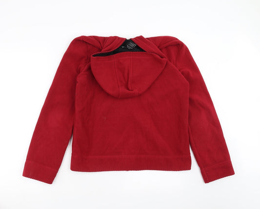 BC Clothing Womens Red Fleece Jacket Size M