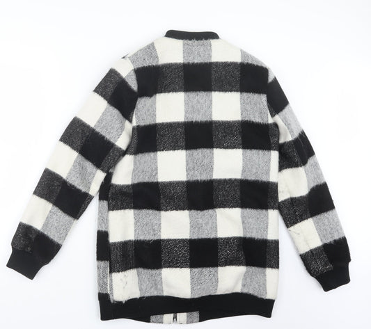 F&F Womens Black Check  Jacket  Size 10