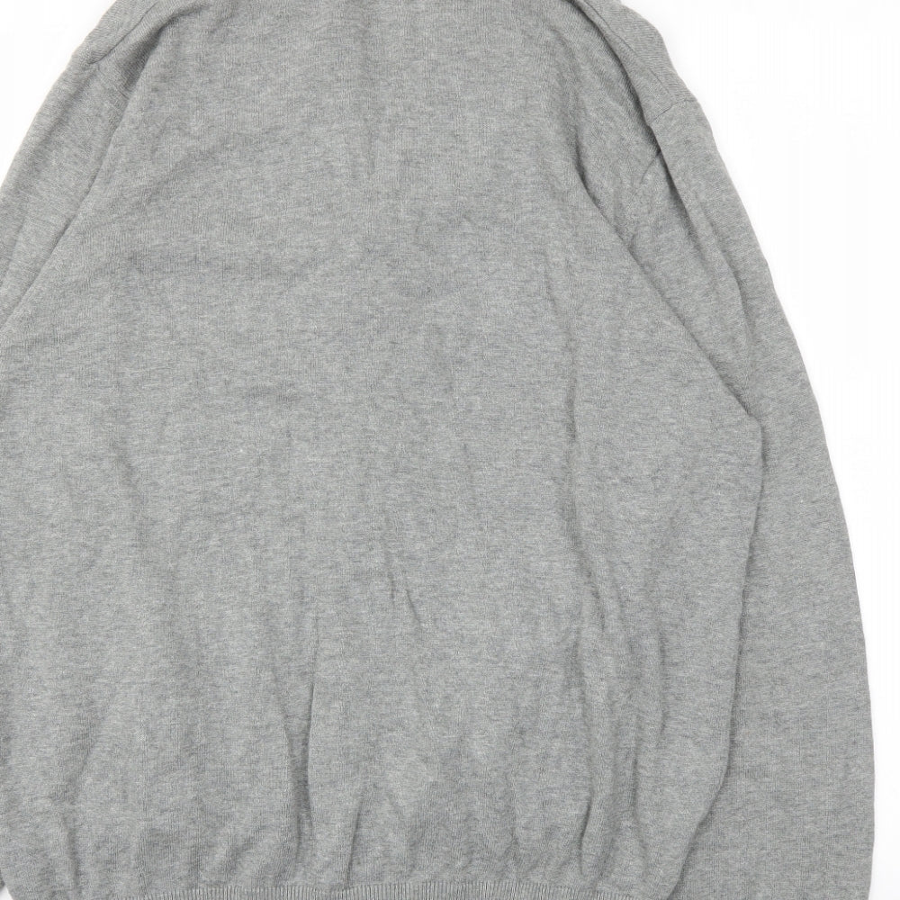 Mens UK Size L Blue Harbour Grey Pullover Sweatshirt