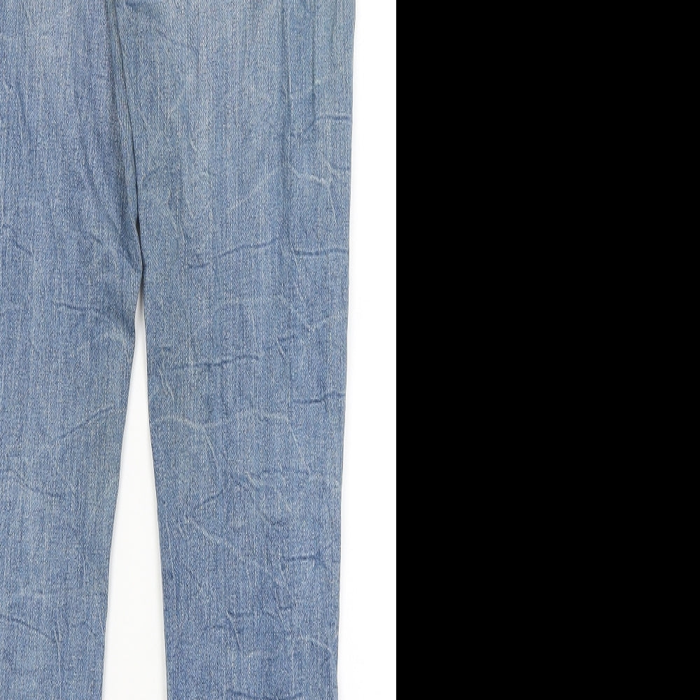 Womens UK Size 12 Preworn Regular Fit Skinny Blue Jeans