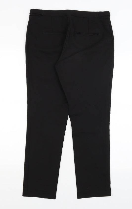 Womens UK Size 12 H&M Regular Fit Dress Pants Black Trousers