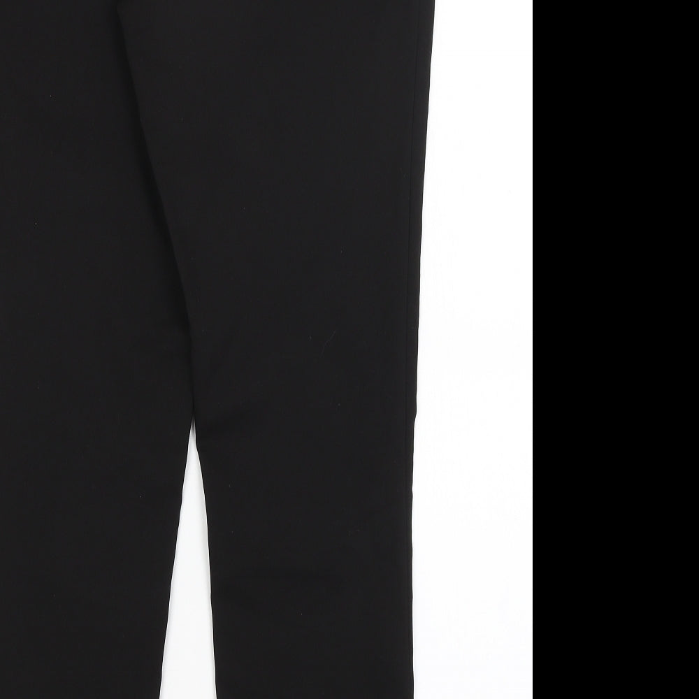 Womens UK Size 12 H&M Regular Fit Dress Pants Black Trousers
