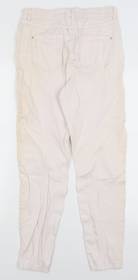 Papaya Womens Ivory Skinny Jeans Size 10 L26 in