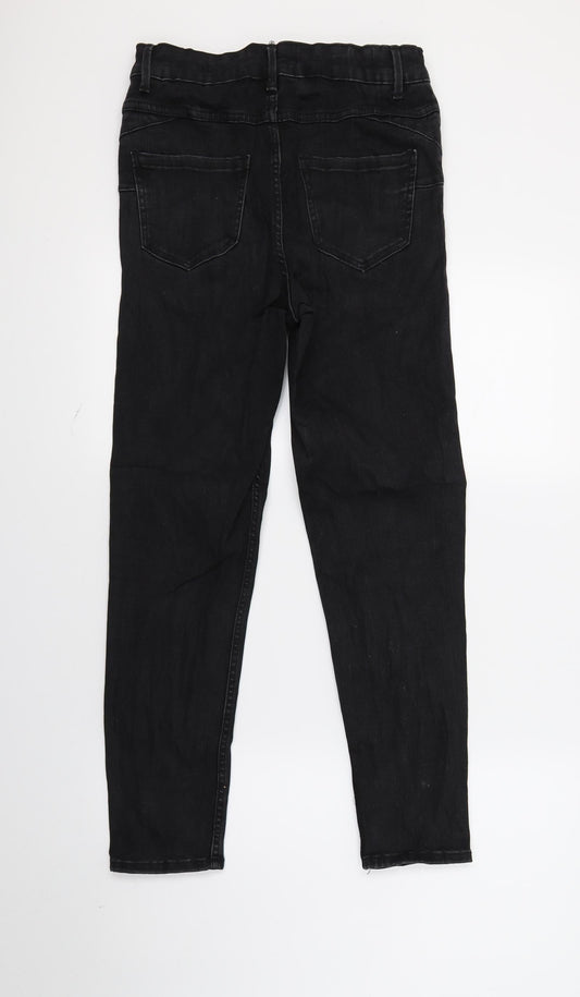 New Look Womens Black Denim Skinny Jeans Size 10 L24 in