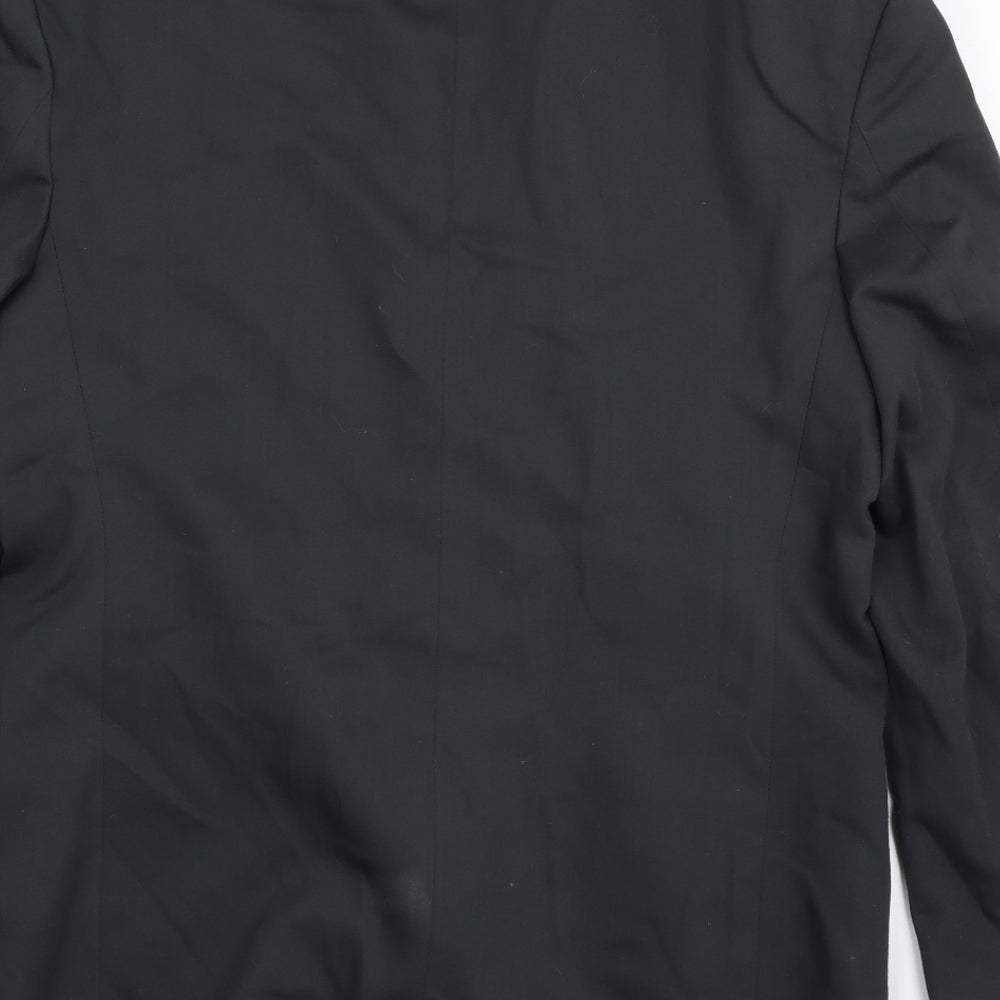 Mens UK Size 40 River Island Regular Black Suit