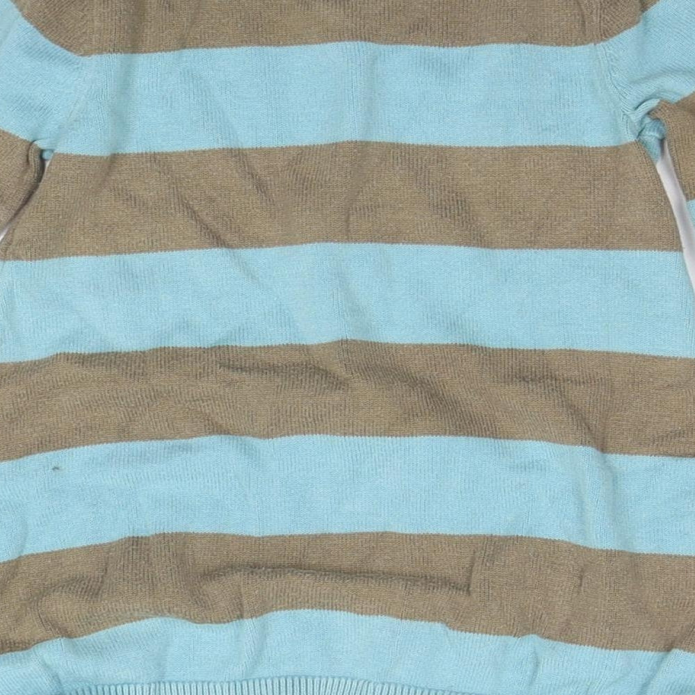 Mexx Girls Blue Striped Jumper Dress Size 18-24 Months