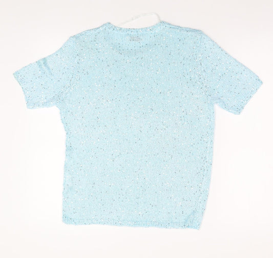 Damart Womens Blue Basic T-Shirt Size S