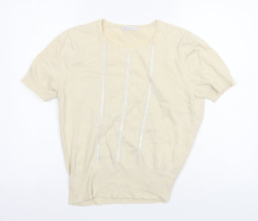 Berkertex Womens Beige Basic Polo Size 14