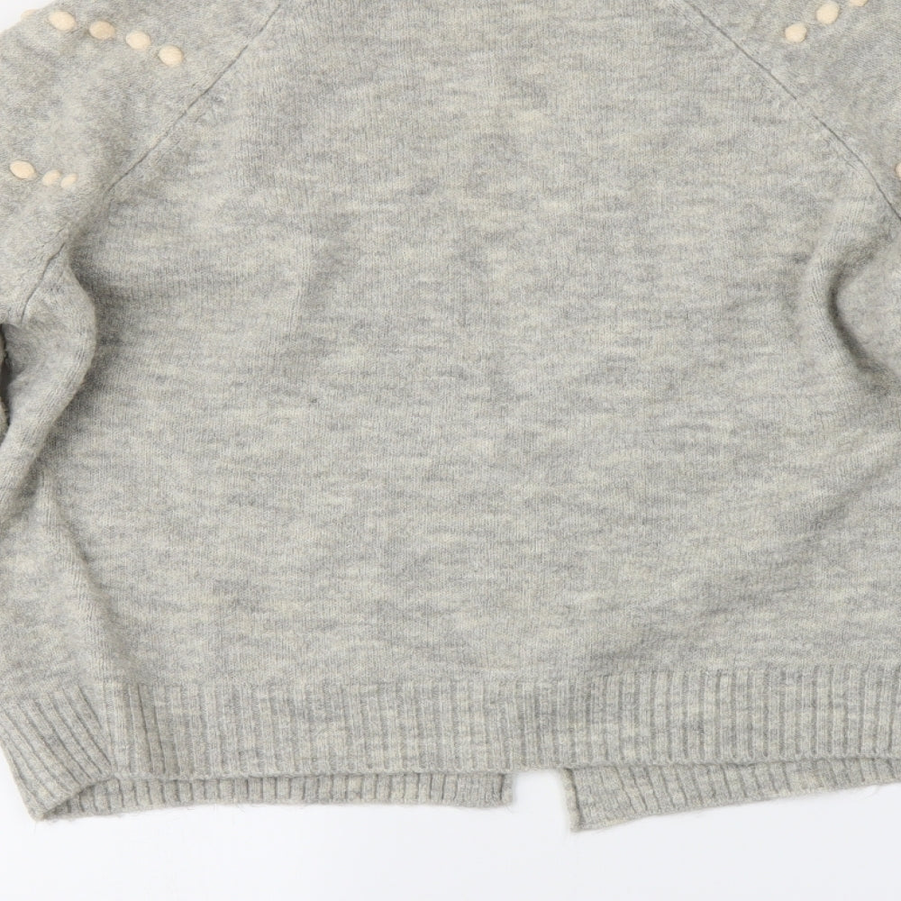 NEXT Womens Grey Cardigan Jumper Size M