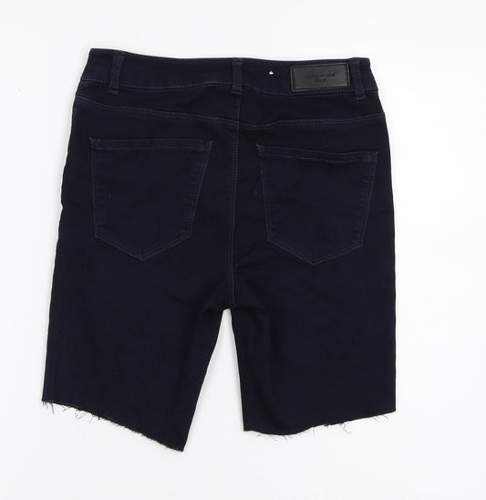 VERO MODA Womens Blue   Cut-Off Shorts Size S