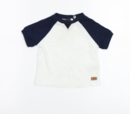 Additional front view of 7 For All Mankind Baby Houndstooth Pullover T-Shirt, size 18-24, Months
