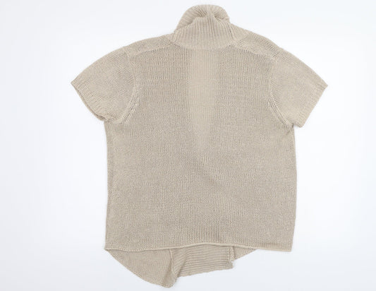 Preworn Womens Beige Cardigan Jumper Size M