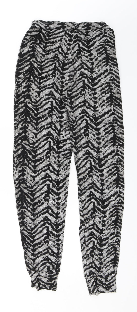 Womens UK Size 6 Peacocks Regular Fit Black Trousers