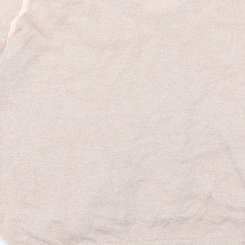 Womens UK Size M Mango Pink Basic T-Shirt