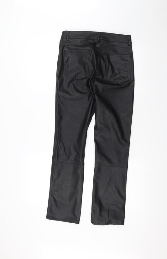 H&M Womens Black Trousers Size 8 L27 in