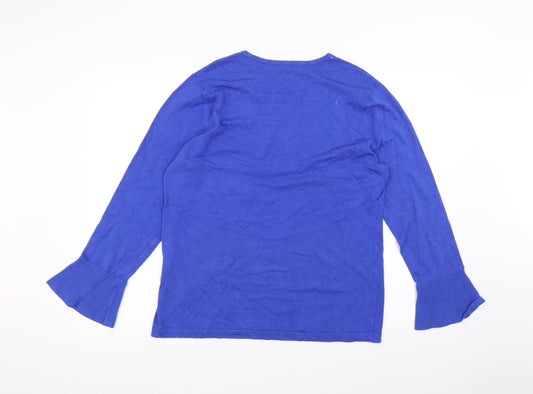 Womens UK Size 16 Gerry Weber Blue Basic T-Shirt